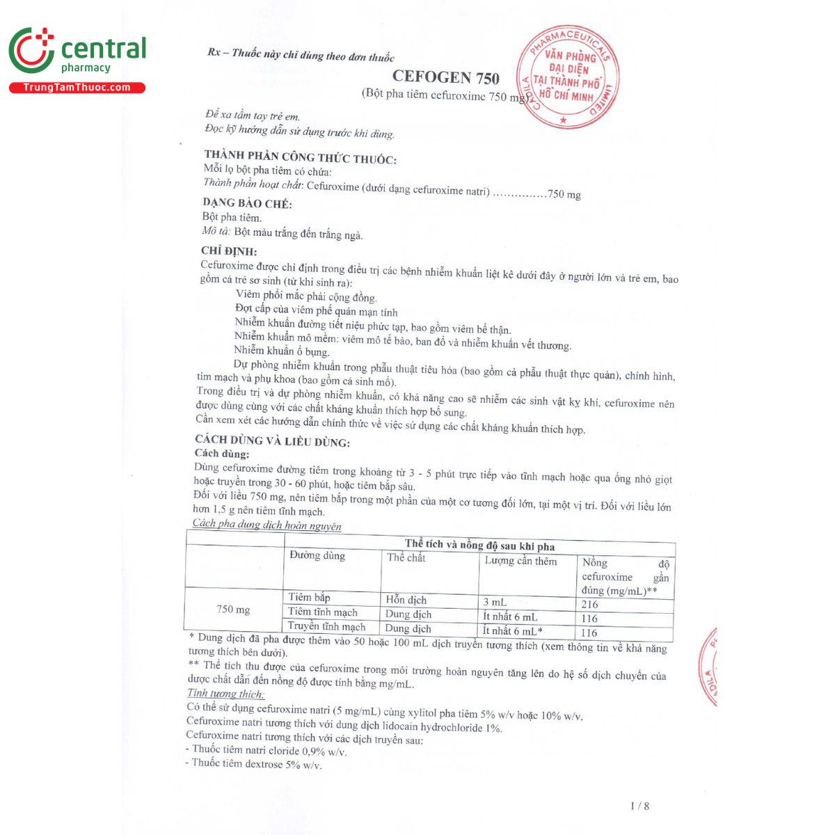 cefogen 750 4 B0101 cefogen 750 4 B0101