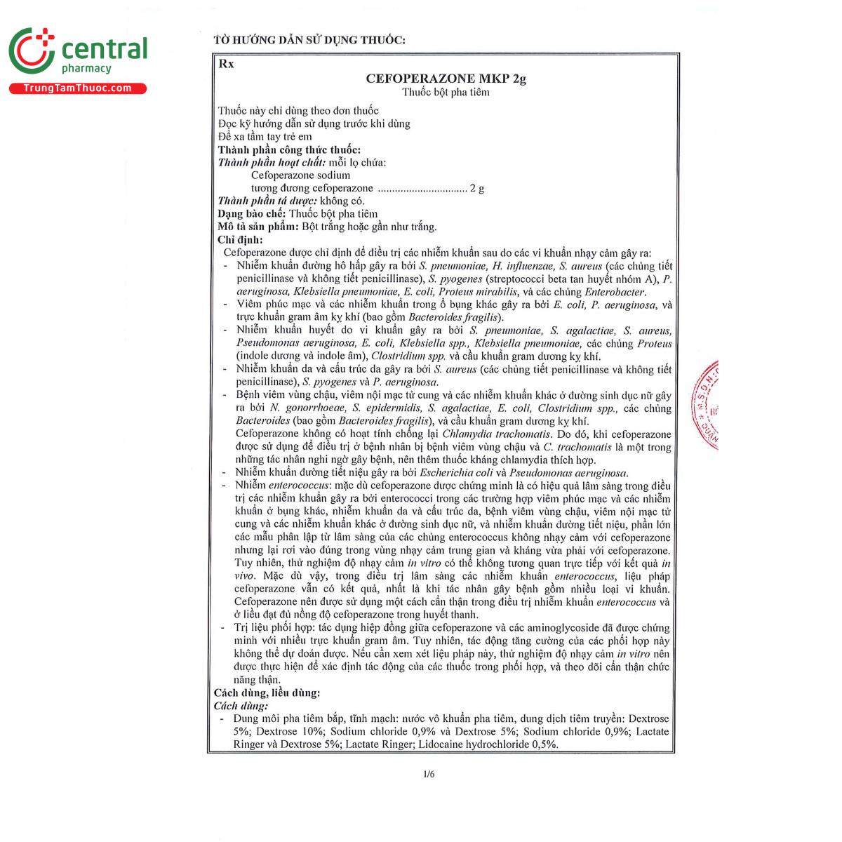 cefoperazone mkp 2g 3 S7013 cefoperazone mkp 2g 3 S7013