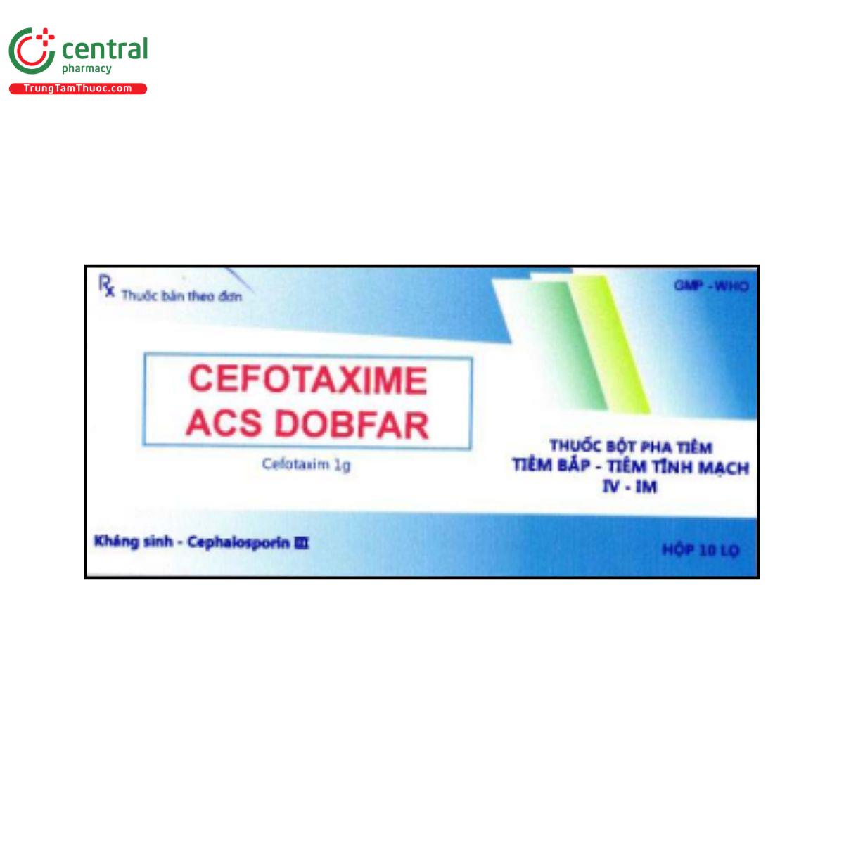 cefotaxime acs dobfar 1 L4583 cefotaxime acs dobfar 1 L4583