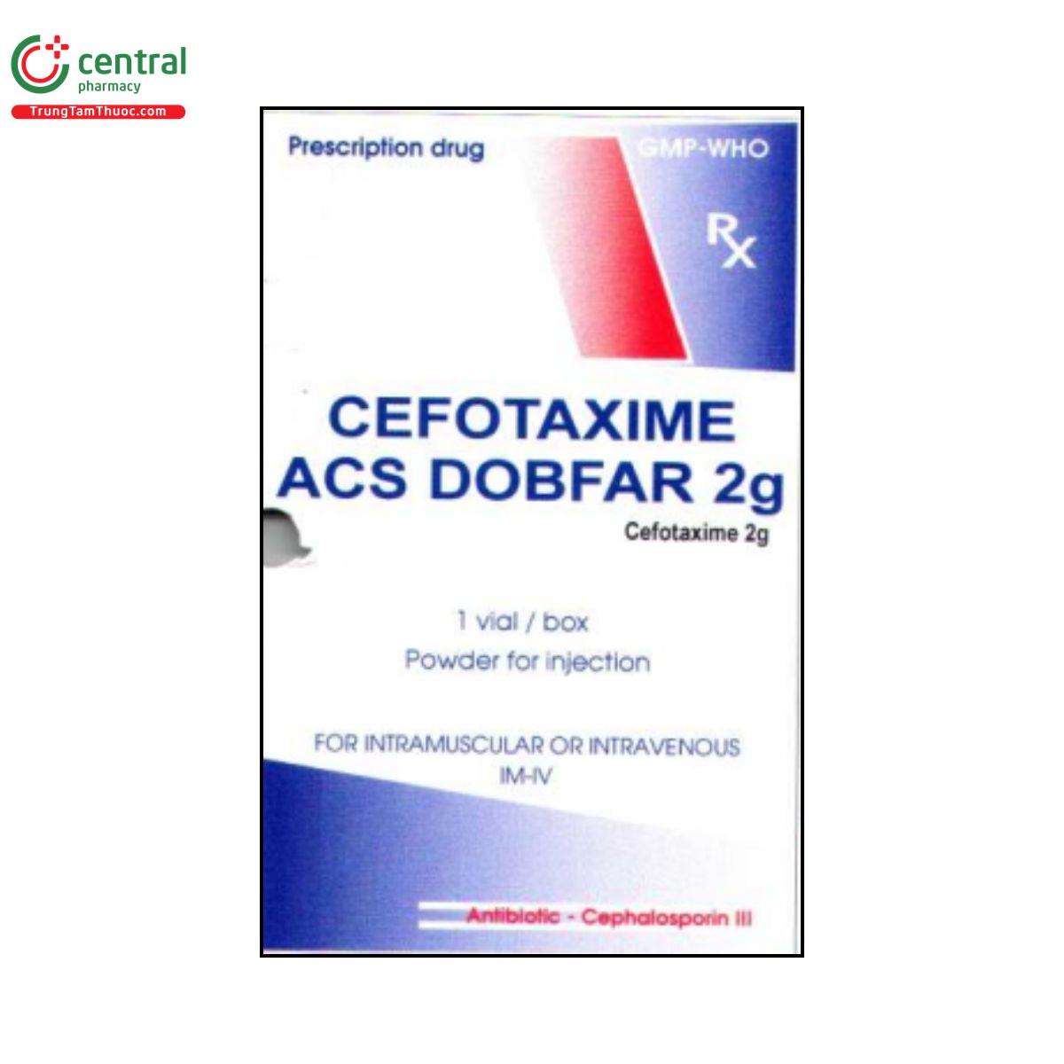 cefotaxime acs dobfar 2g 1 H2344 cefotaxime acs dobfar 2g 1 H2344