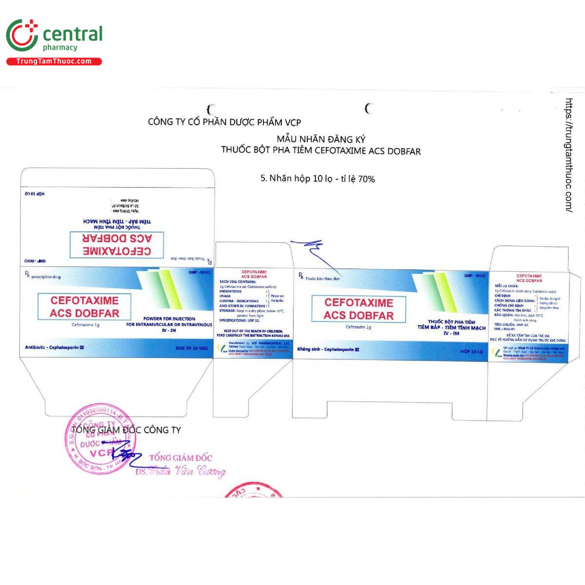 cefotaxime acs dobfar 3 I3438 cefotaxime acs dobfar 3 I3438
