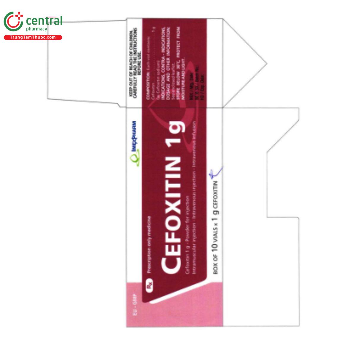 Thuốc Cefoxitin 1g Imexpharm-điều trị nhiễm khuẩn đường hô hấp