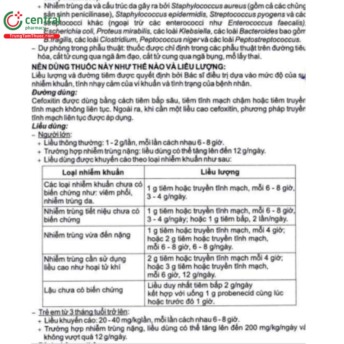 cefoxitin 1g imexpharm 6 Q6656