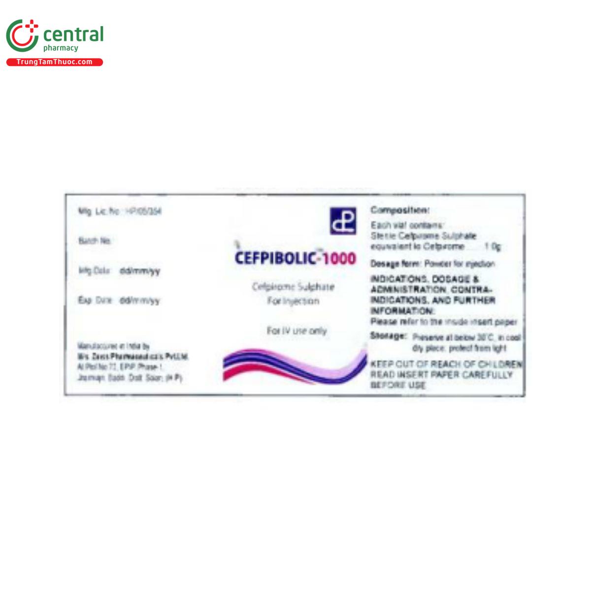 cefpibolic 1g hdsd 5 L4801 cefpibolic 1g hdsd 5 L4801