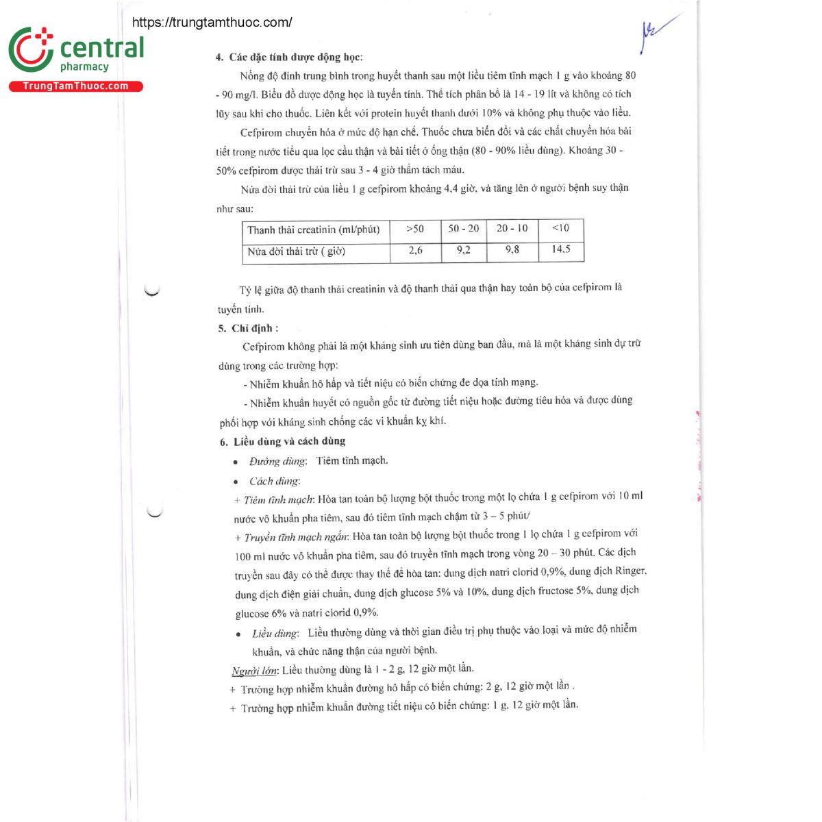 cefpirom 1g 6 R7824 cefpirom 1g 6 R7824