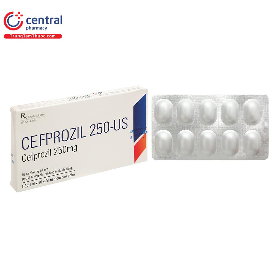 [CHÍNH HÃNG] Thuốc Cefprozil 250-US - Điều trị viêm tai giữa cấp