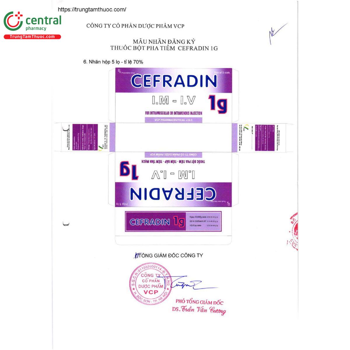 cefradin 1g 3 K4158