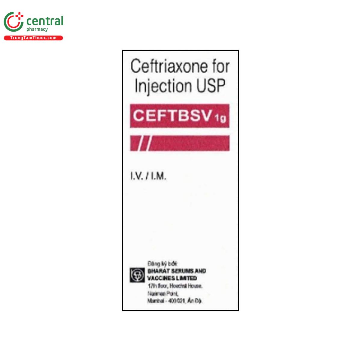 ceftbsv 1g 1 I3545