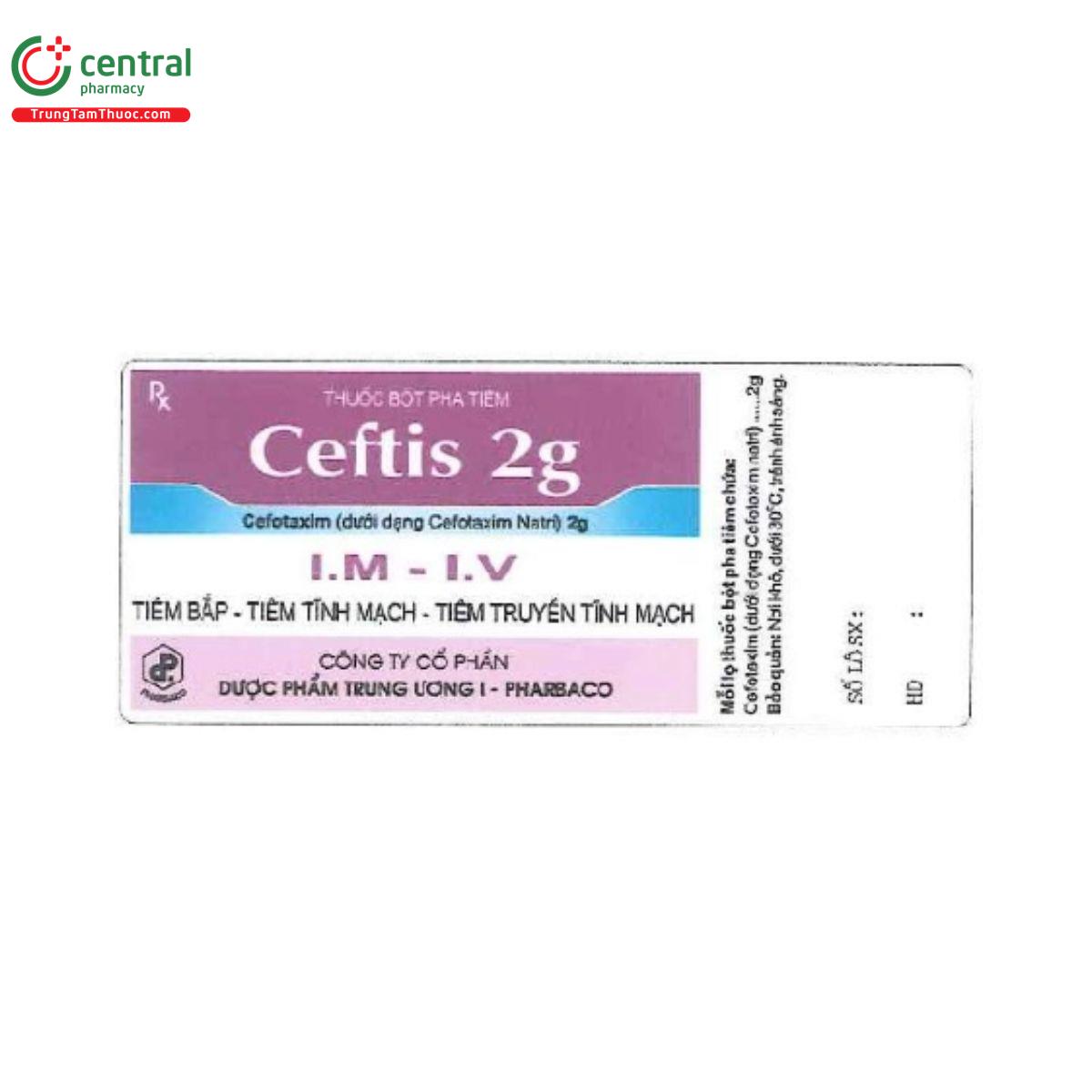 ceftis 2g 2 V8252