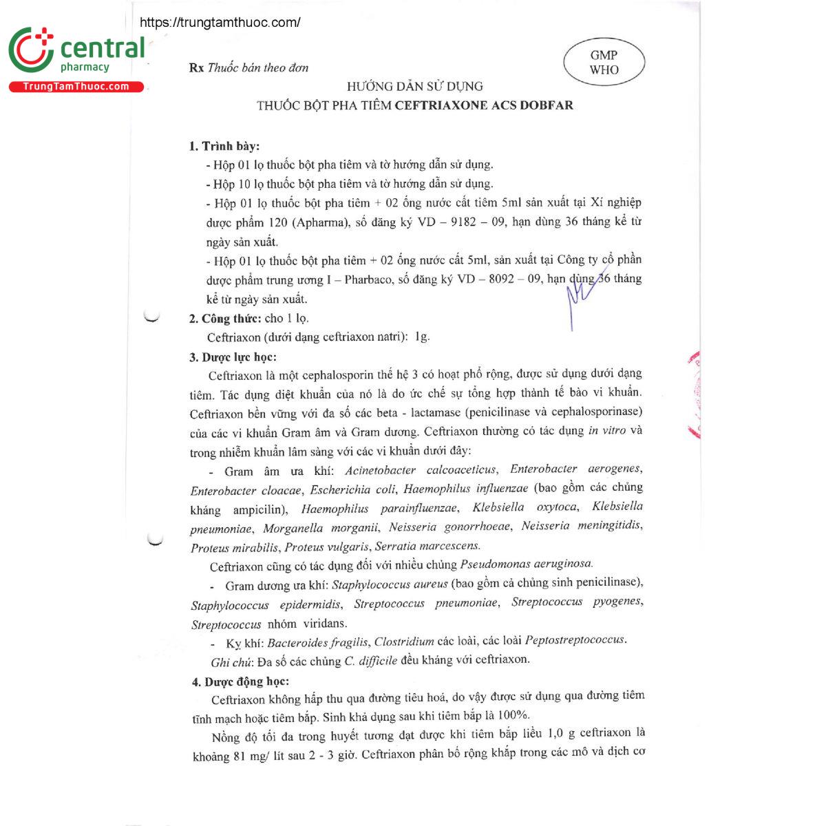 ceftriaxone acs dobfar 4 A0345 ceftriaxone acs dobfar 4 A0345