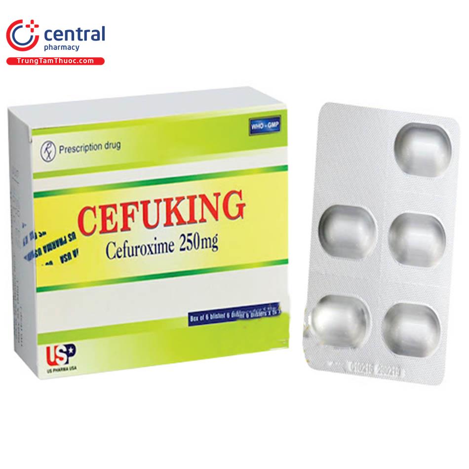 [CHÍNH HÃNG] Thuốc kháng sinh Cefuking 250mg trị nhiễm khuẩn hô hấp