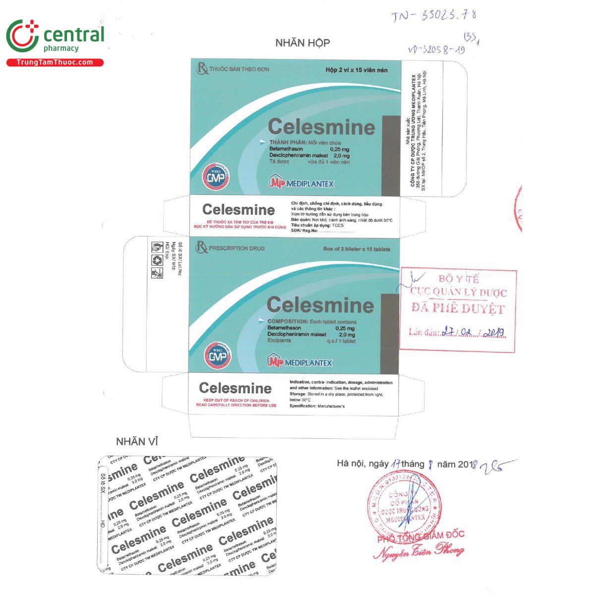 celesmine 025mg2mg 3 P6206 celesmine 025mg2mg 3 P6206