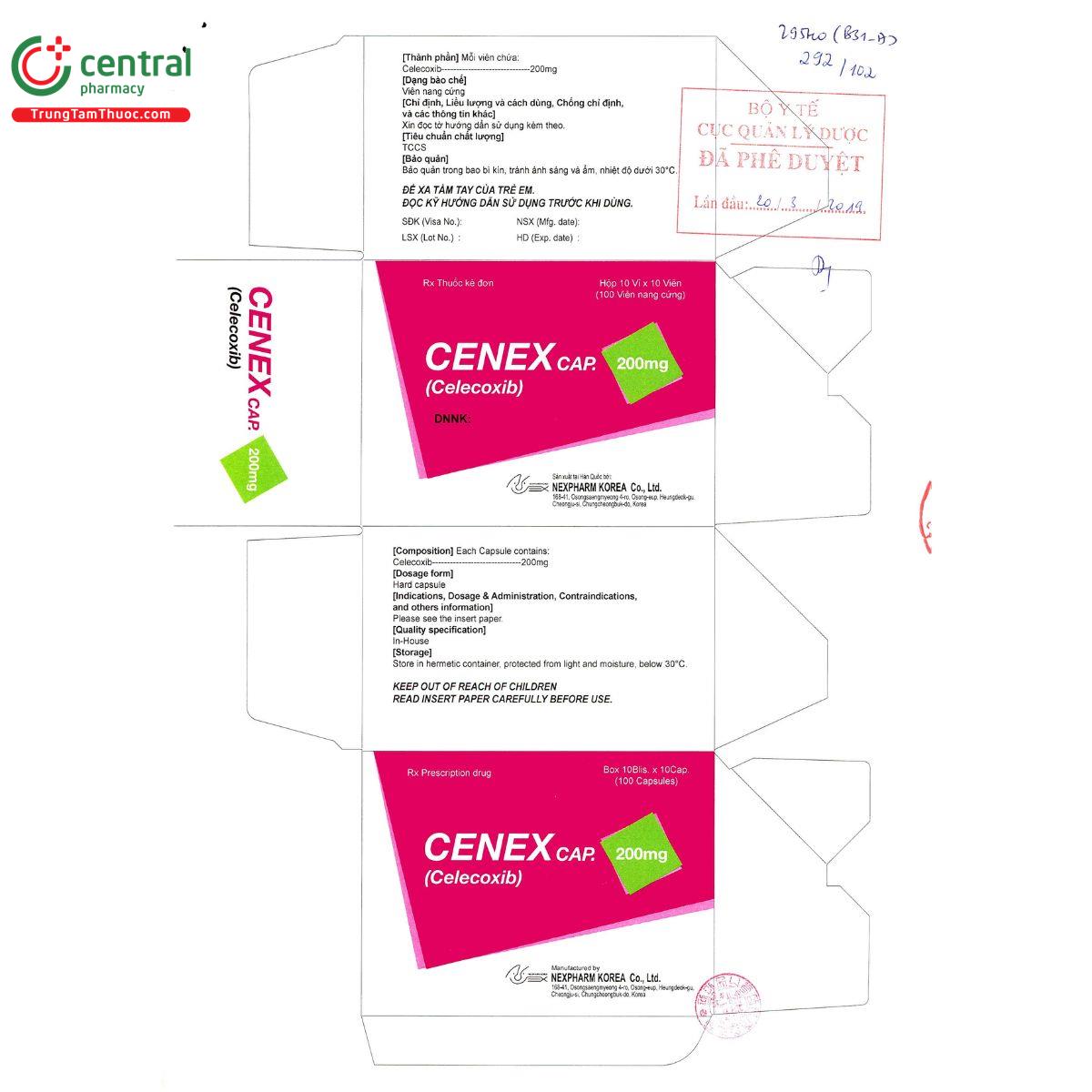 cenex cap 200mg 2 F2500