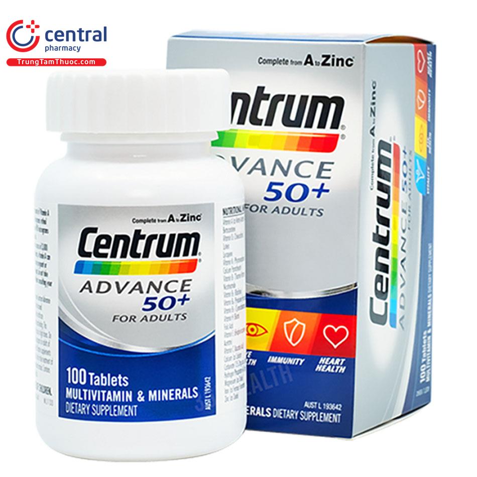 HỘP CENTRUM SILVER 50+ MÀU XANH VỚI DÒNG CHỮ CENTRUM SILVER NỔI BẬT
