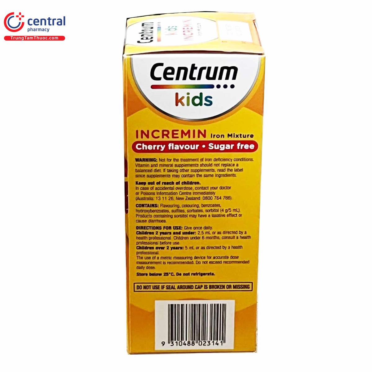 centrum kids incremin iron 6 A0356