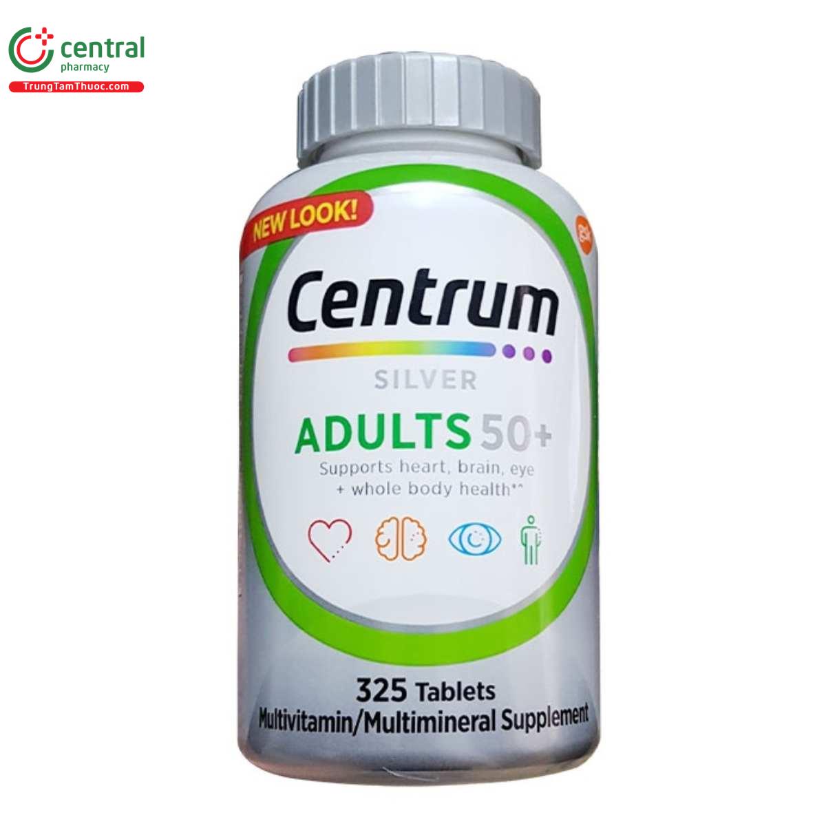 Thuốc Centrum Silver Adults 50+ tăng sức khoẻ, bổ sung dinh dưỡng