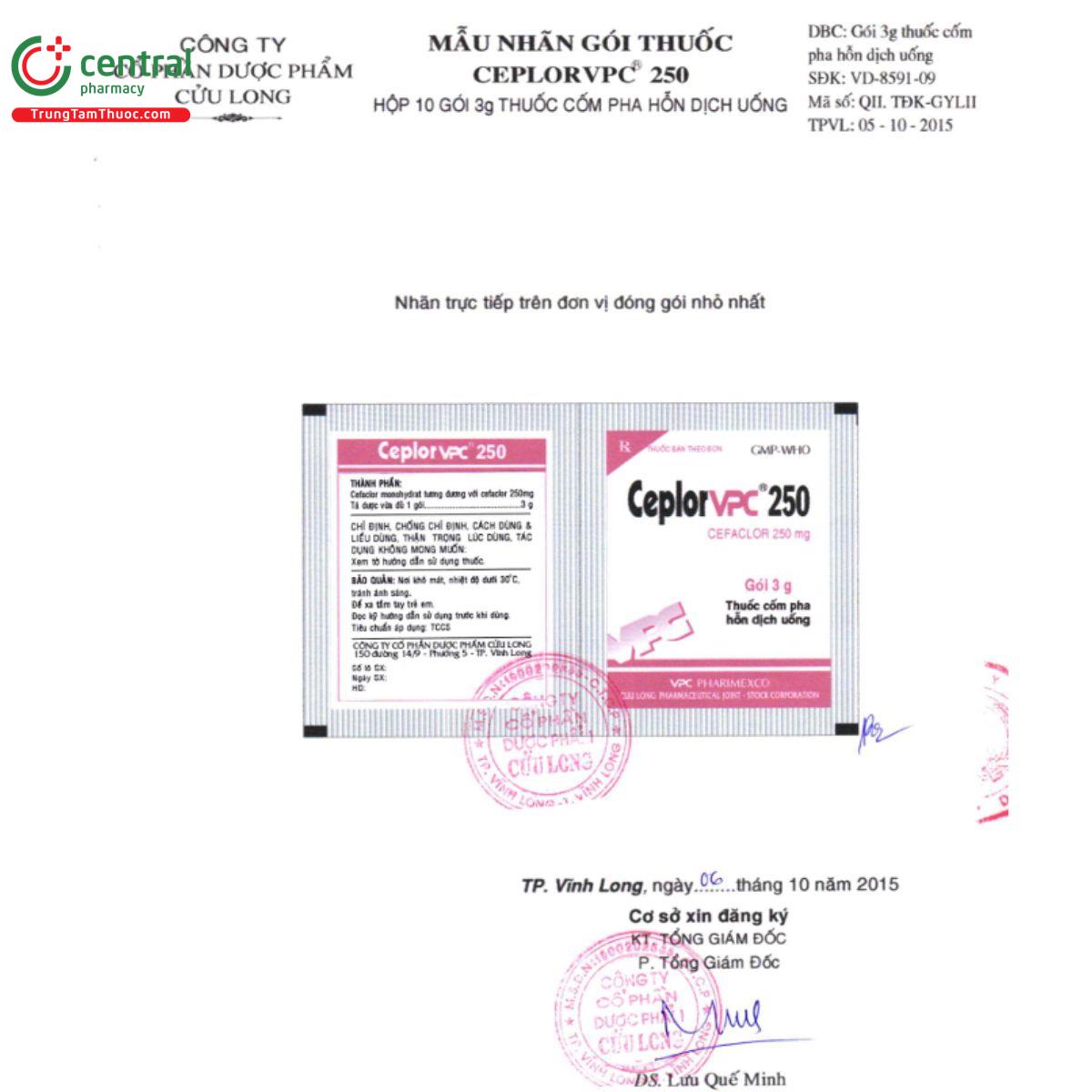 ceplorvpc 250 3 Q6126 ceplorvpc 250 3 Q6126