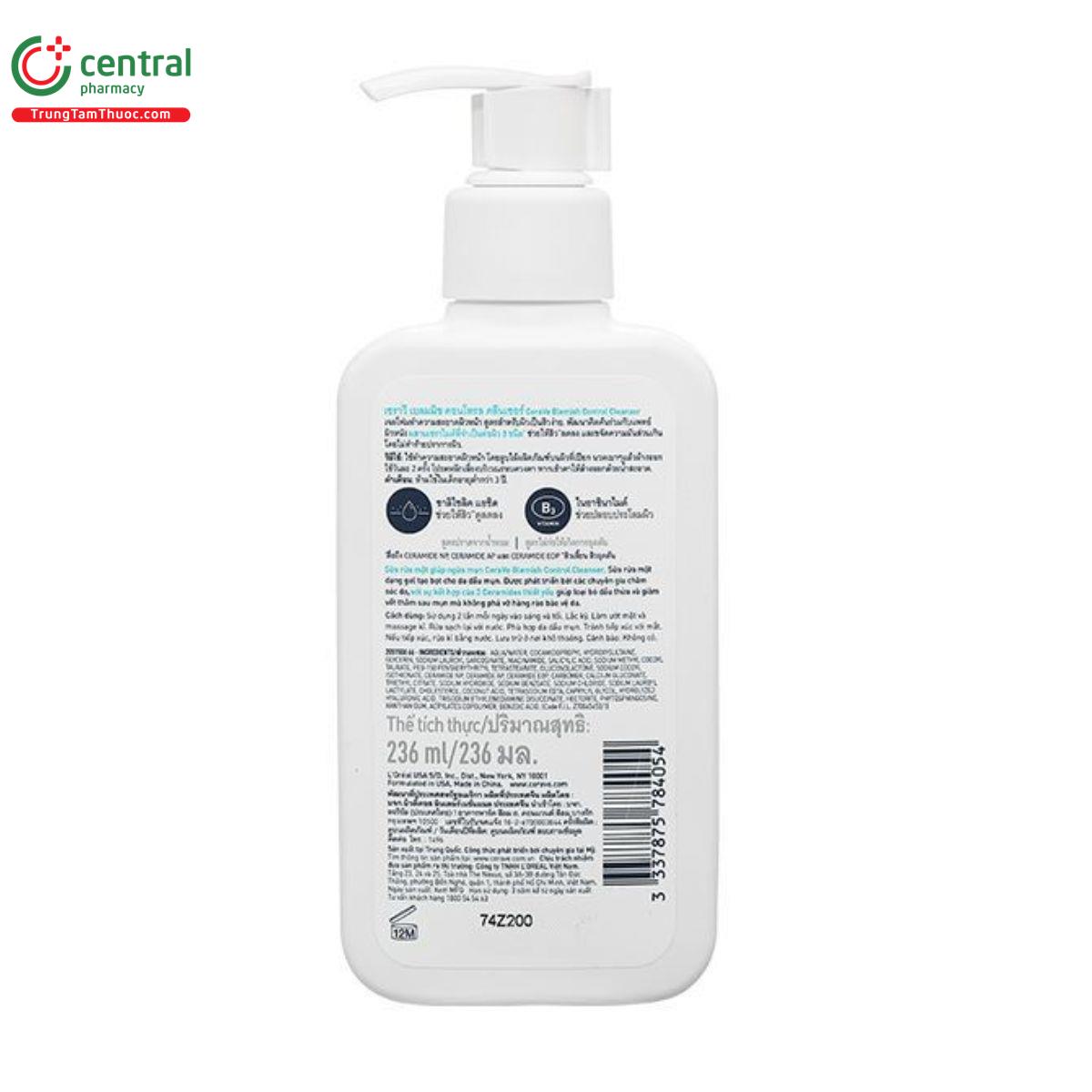 cerave blemish control cleanser chai 236ml 3 N5208