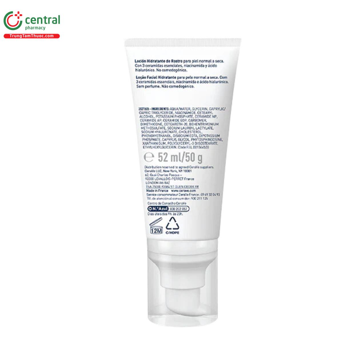 cerave facial moisturizing lotion pm 5 O5446