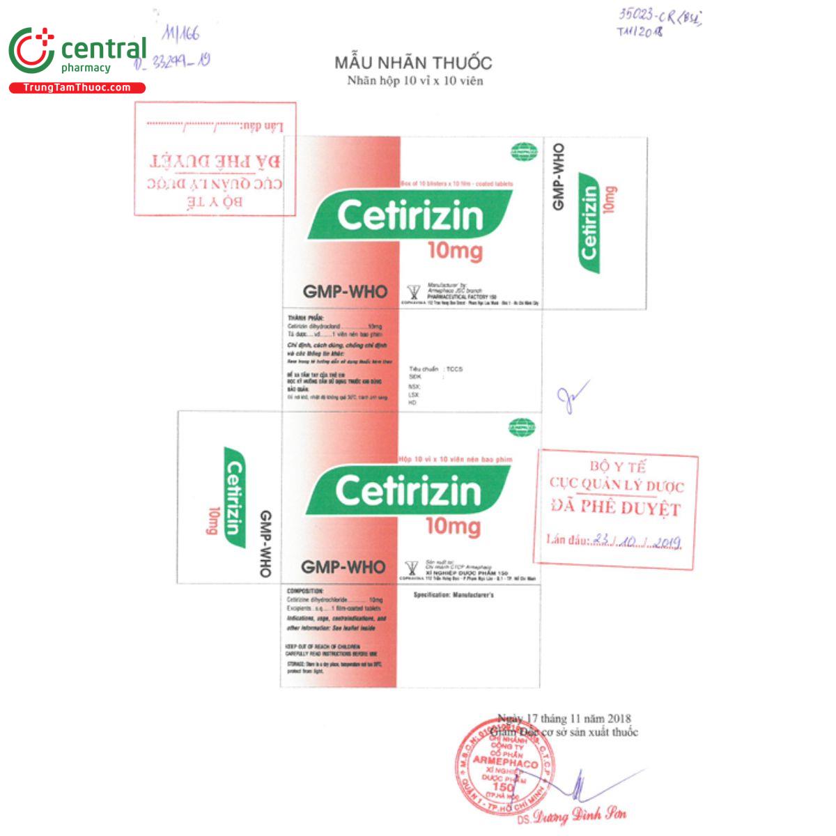 cetirizin 10mg armephaco 8 A0521