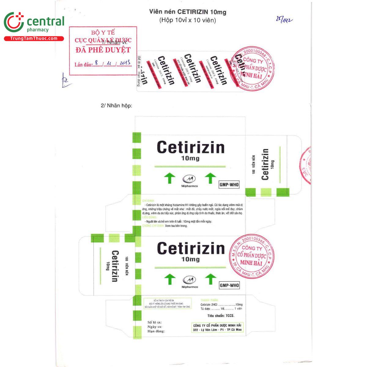cetirizin 10mg mipharmco 4 D1418 cetirizin 10mg mipharmco 4 D1418