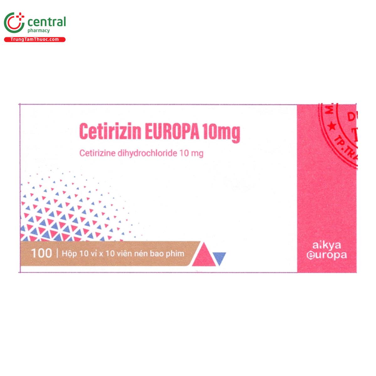 cetirizin europa 10mg 1 S7413 cetirizin europa 10mg 1 S7413
