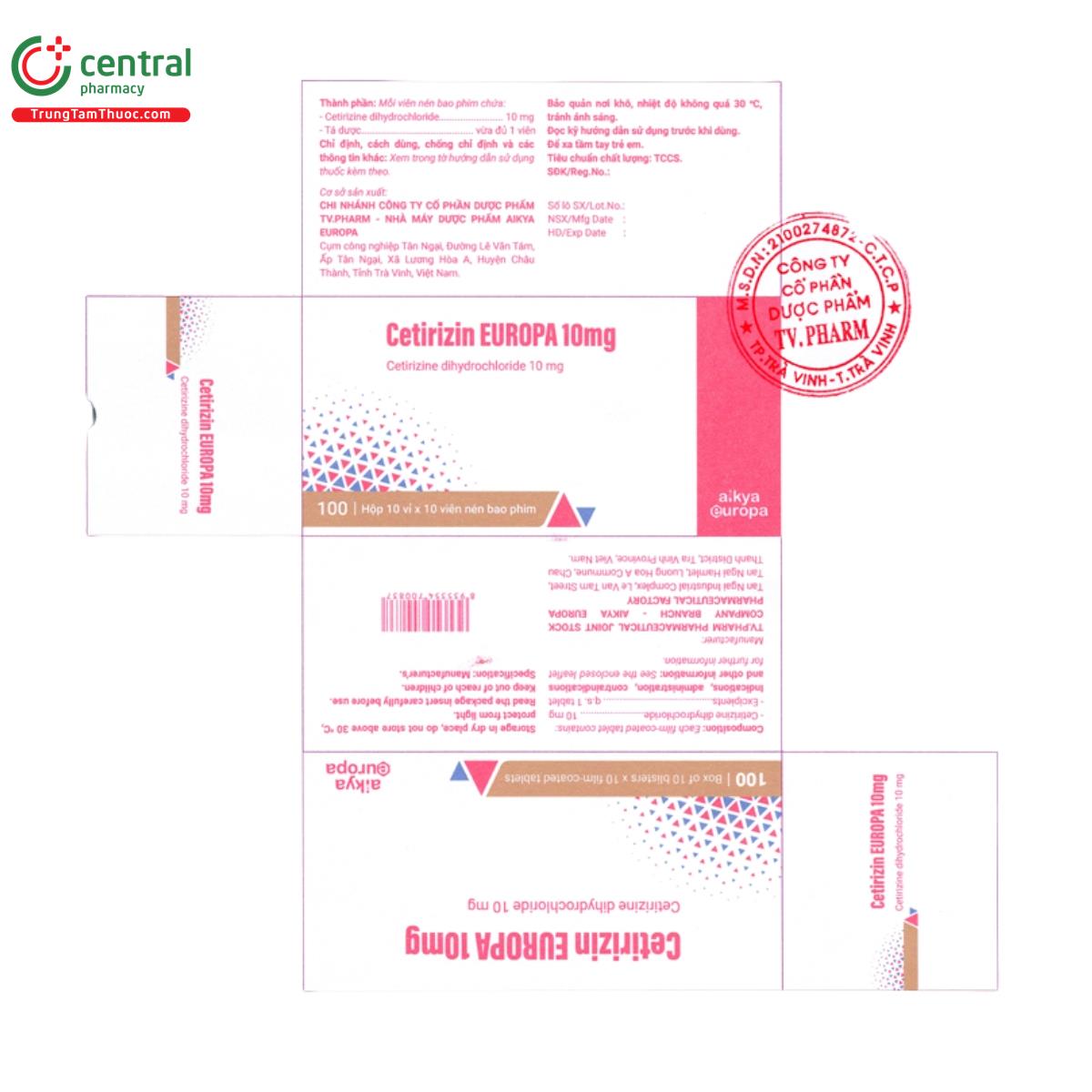 cetirizin europa 10mg 4 G2203 cetirizin europa 10mg 4 G2203
