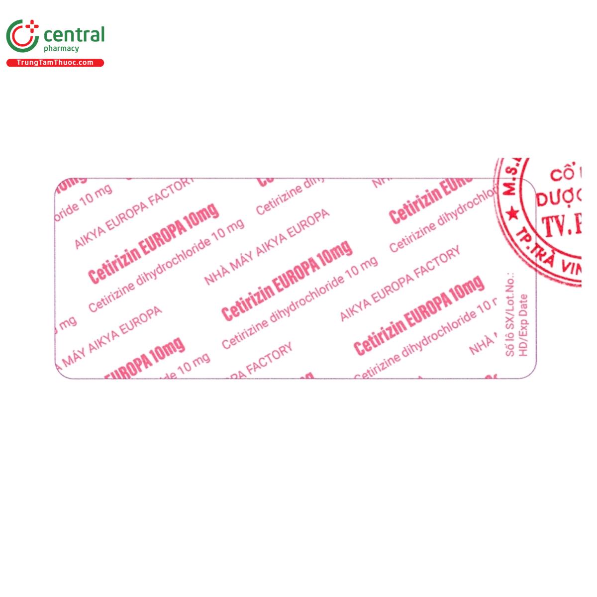 cetirizin europa 10mg 5 J3382 cetirizin europa 10mg 5 J3382