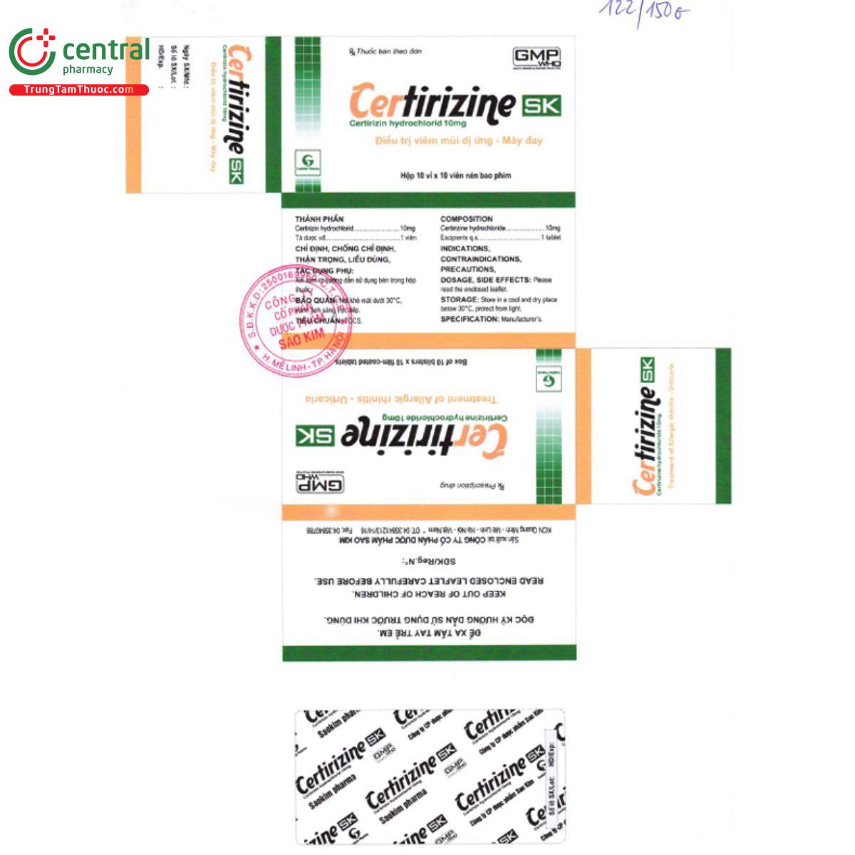 cetirizine sk 2 U8830 cetirizine sk 2 U8830