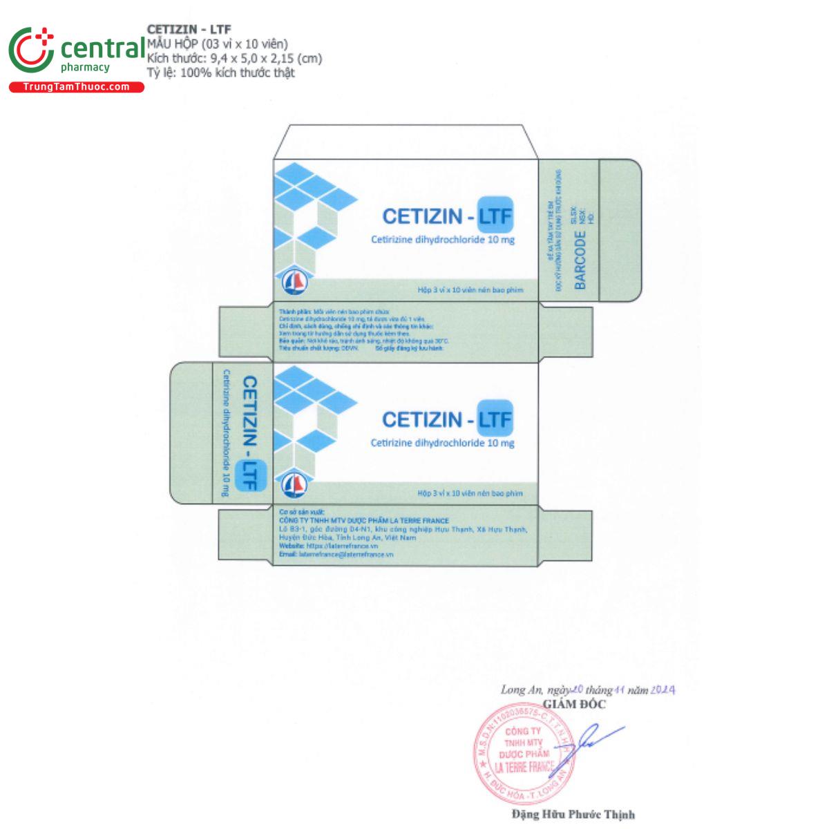 cetizin ltf 10mg 3 M5800