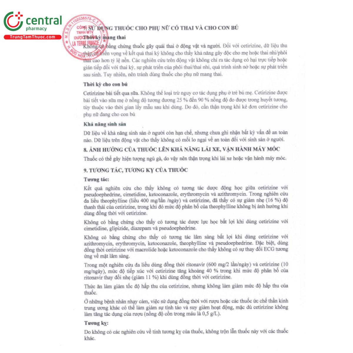 cetizin ltf 10mg 6 J3833