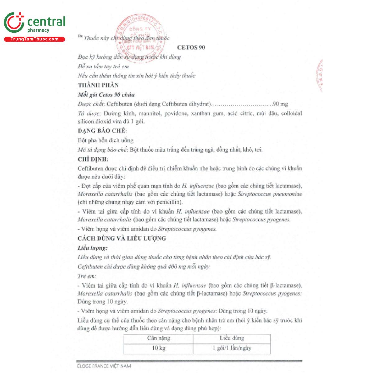 cetos 90mg 3 M5820 cetos 90mg 3 M5820