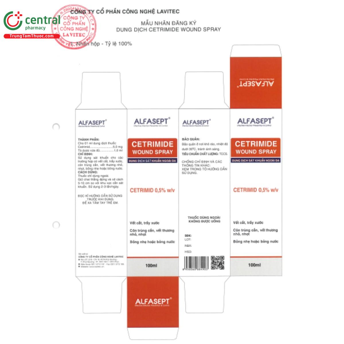 cetrimide wound spray 5mg ml 4 B0882