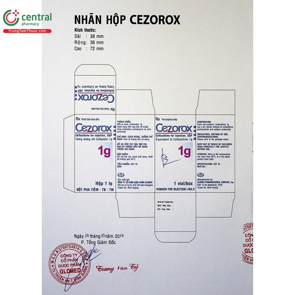 cezorox 1g 4 S7037 cezorox 1g 4 S7037