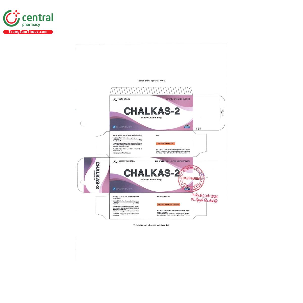 chalkas 2mg 2 H3221