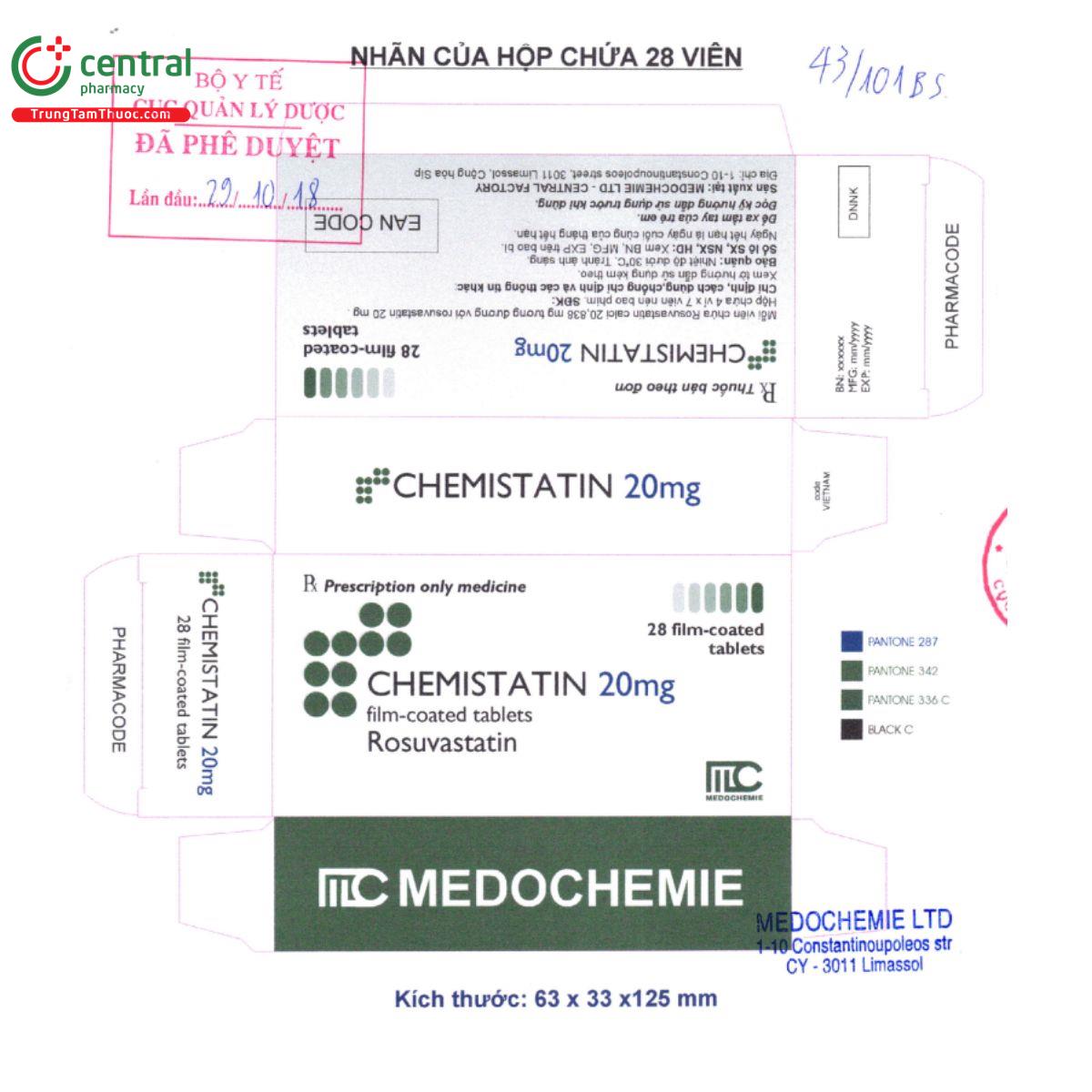 chemistatin 20mg 2 Q6682