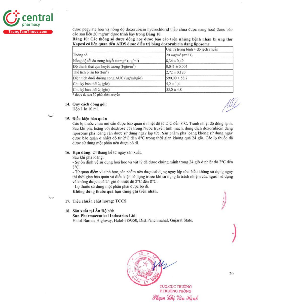 chemodox 2 mg ml 11 D1278