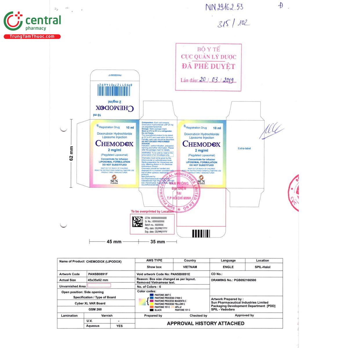 chemodox 2 mg ml 3 M5608