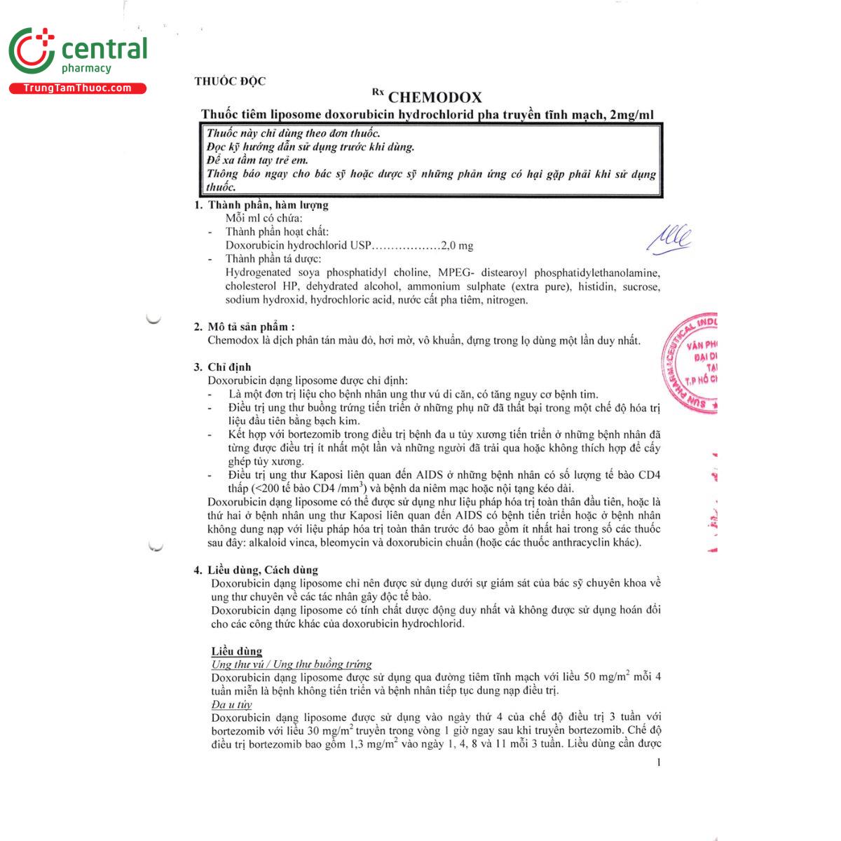 chemodox 2 mg ml 5 S7841