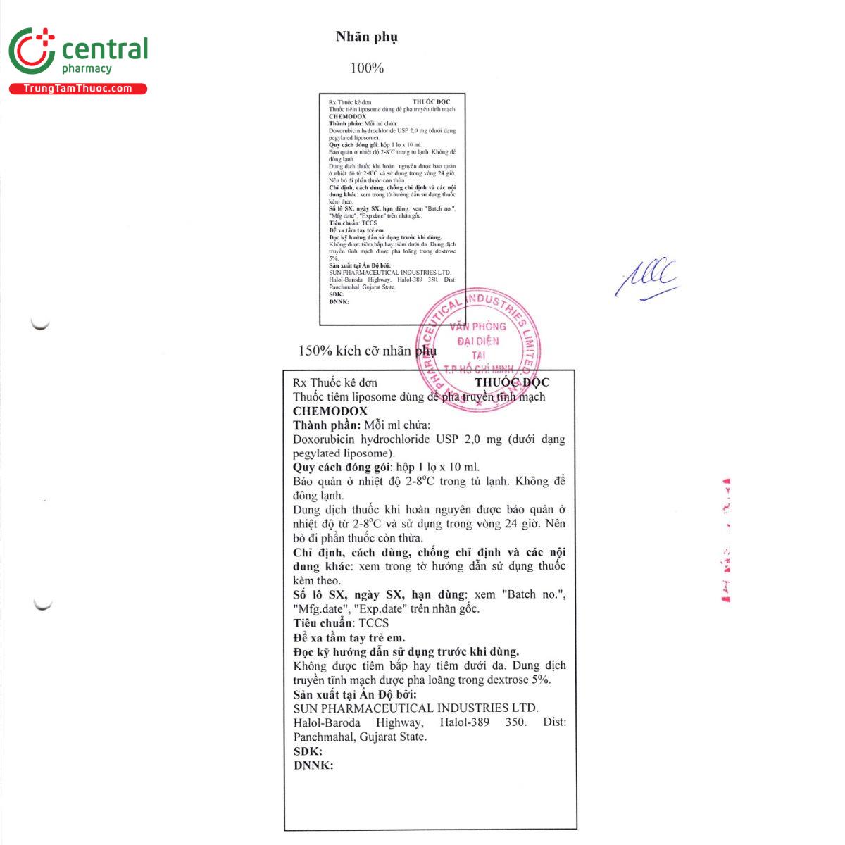 chemodox 2 mg ml 6 K4224