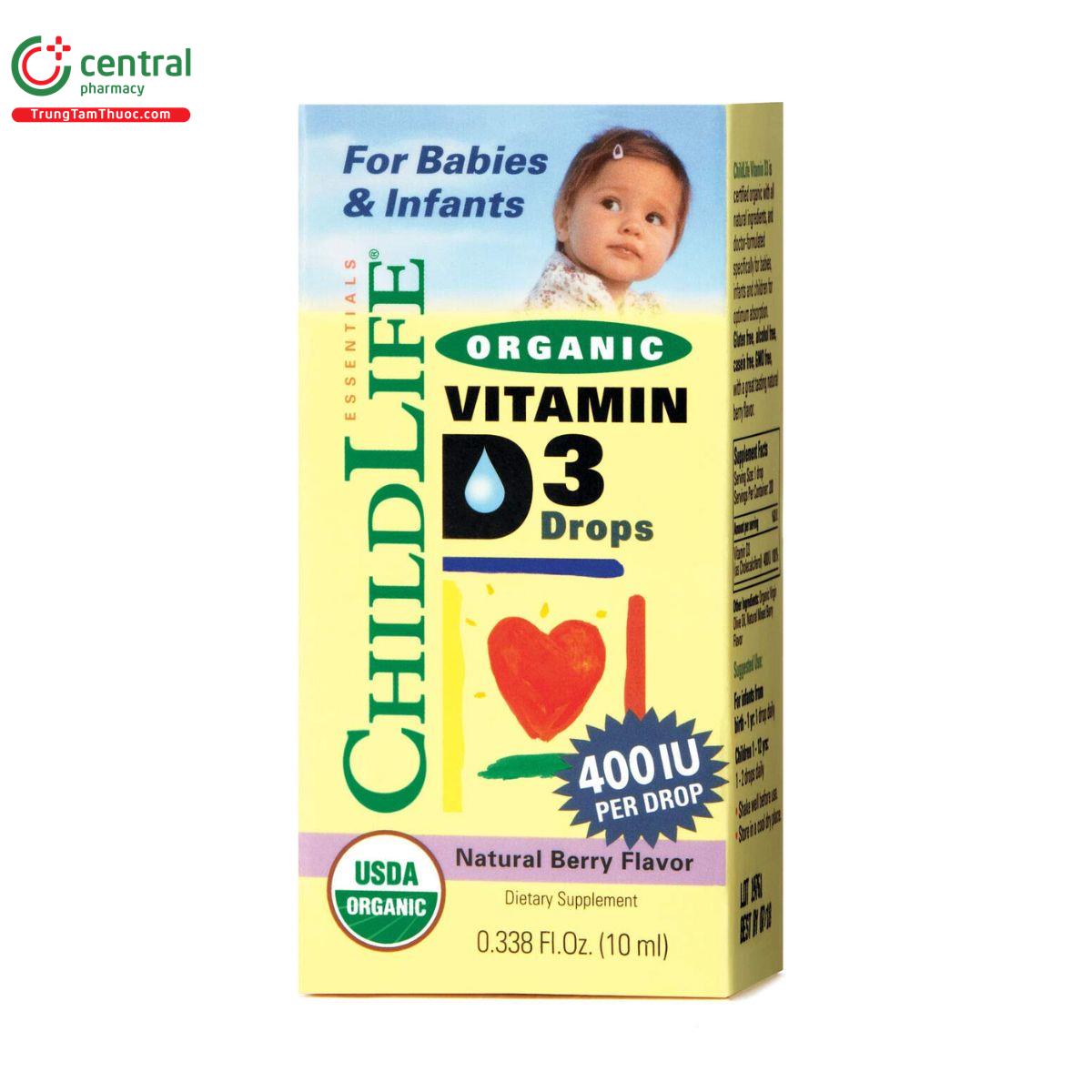 childlife organic vitamin d3 drops 10ml 4 I3033