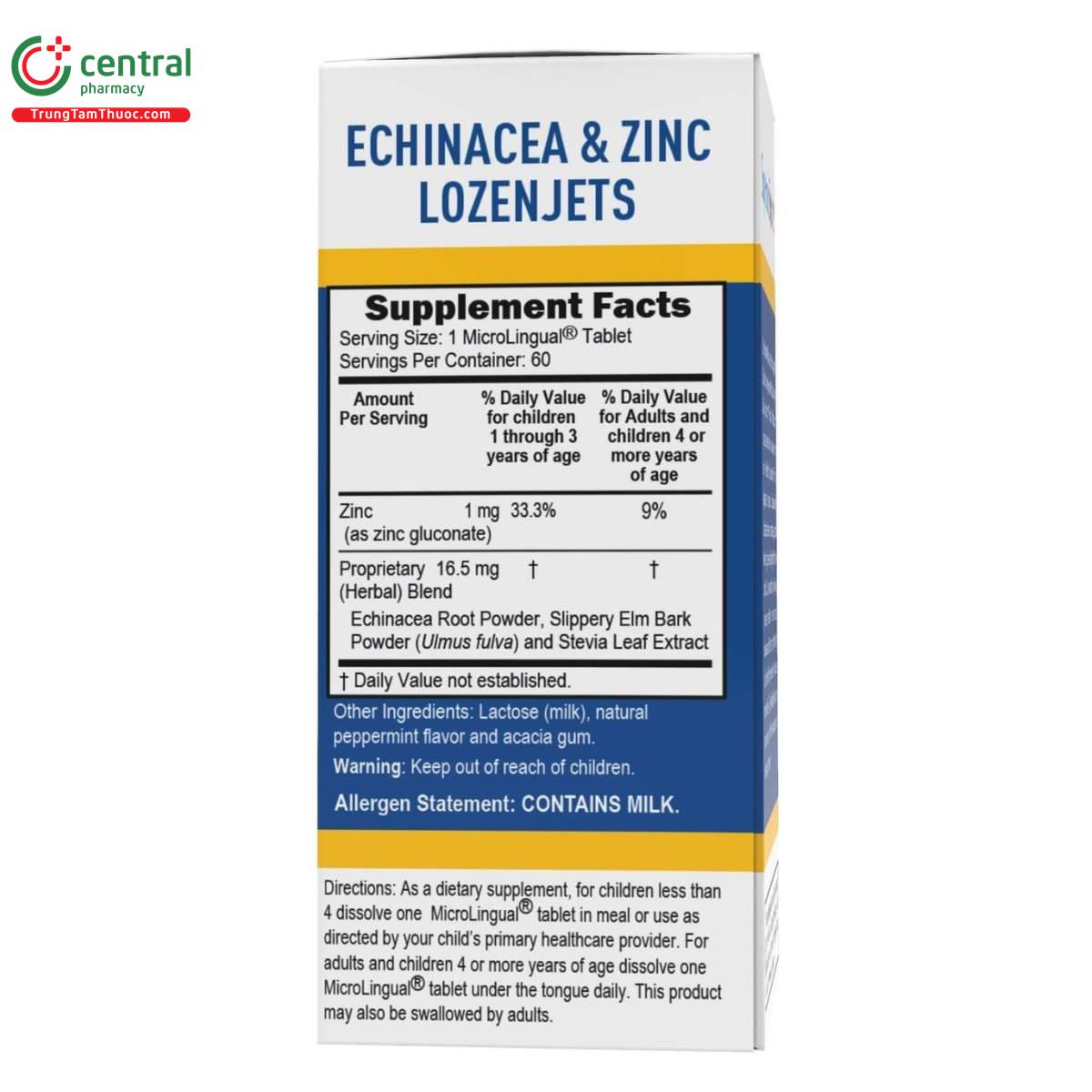 children s echinacea zinc lozenjets 2 T7076