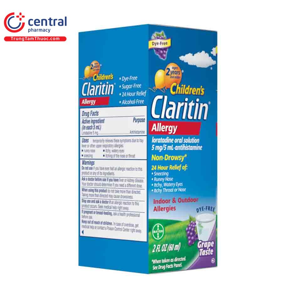 childrens claritin allergy 60ml 4 F2144