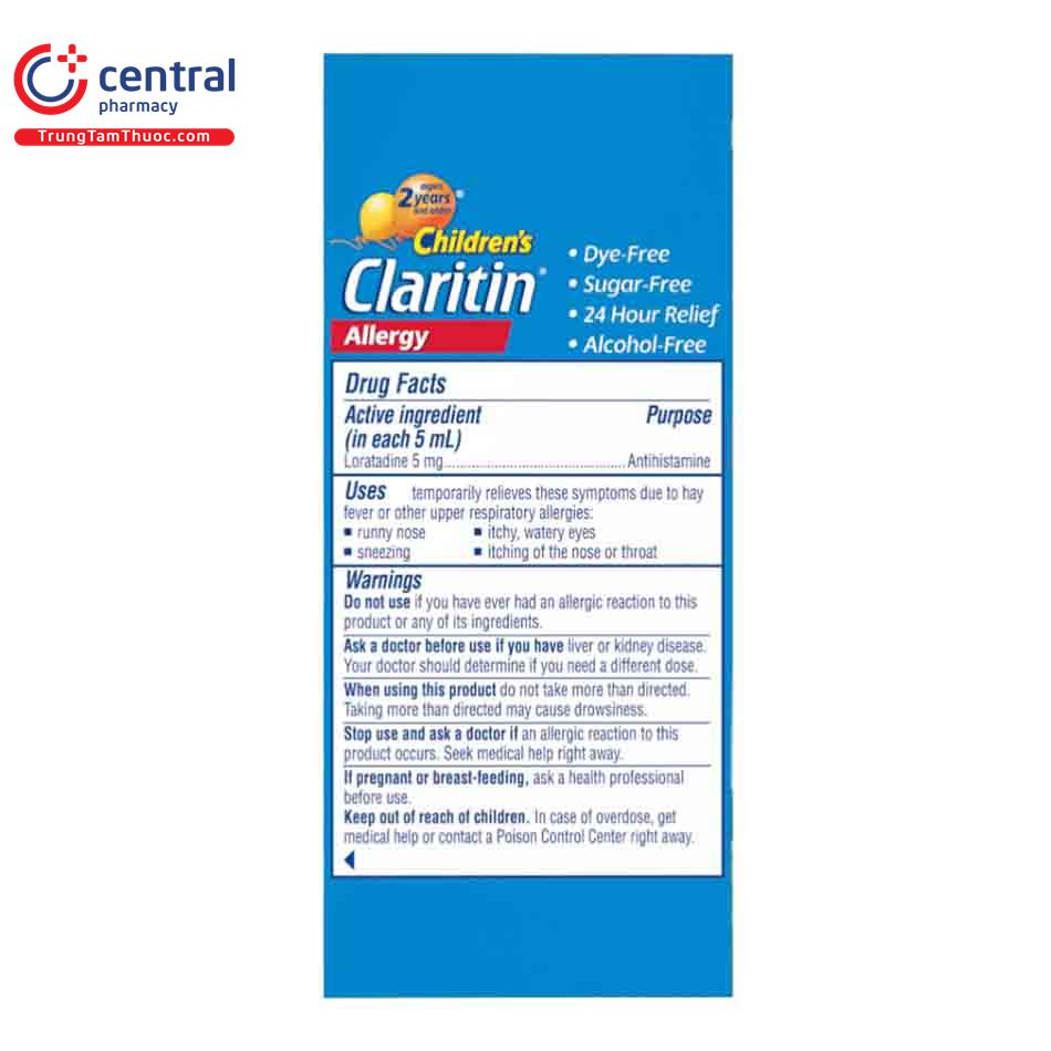 childrens claritin allergy 60ml 5 L4772