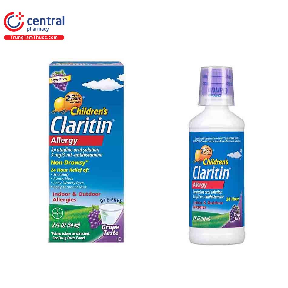 childrens claritin allergy 60ml 8 J3276
