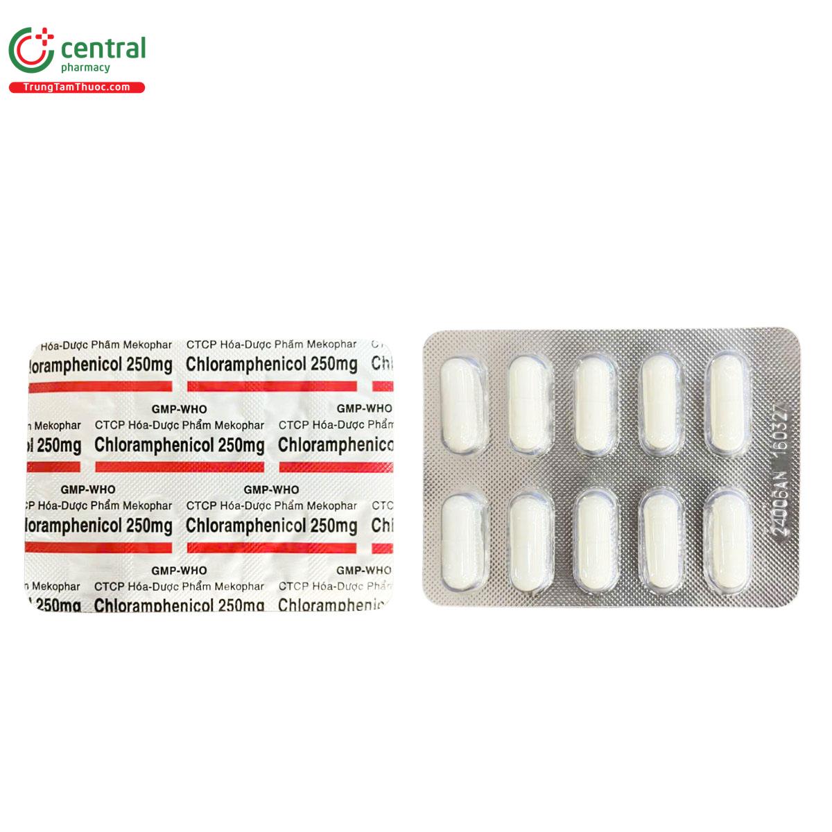 chloramphenicol 250mg mekophar 15 O5176