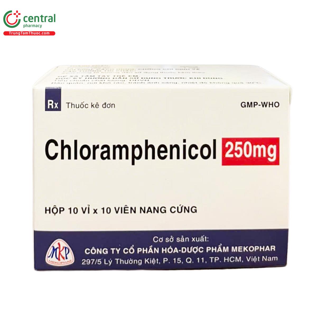 chloramphenicol 250mg mekophar 2 C0115