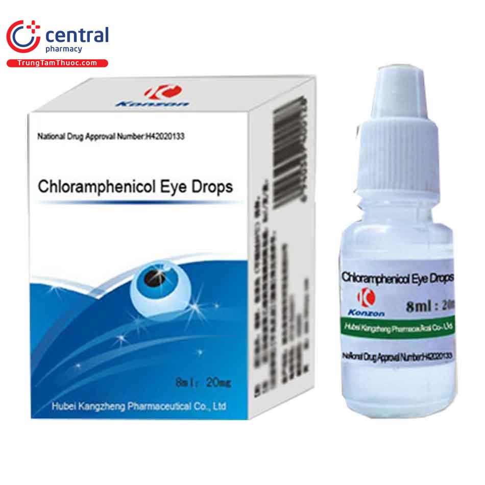 Thuốc nhỏ mắt Chloramphenicol Eye Drops 8ml cách dùng, lưu ý