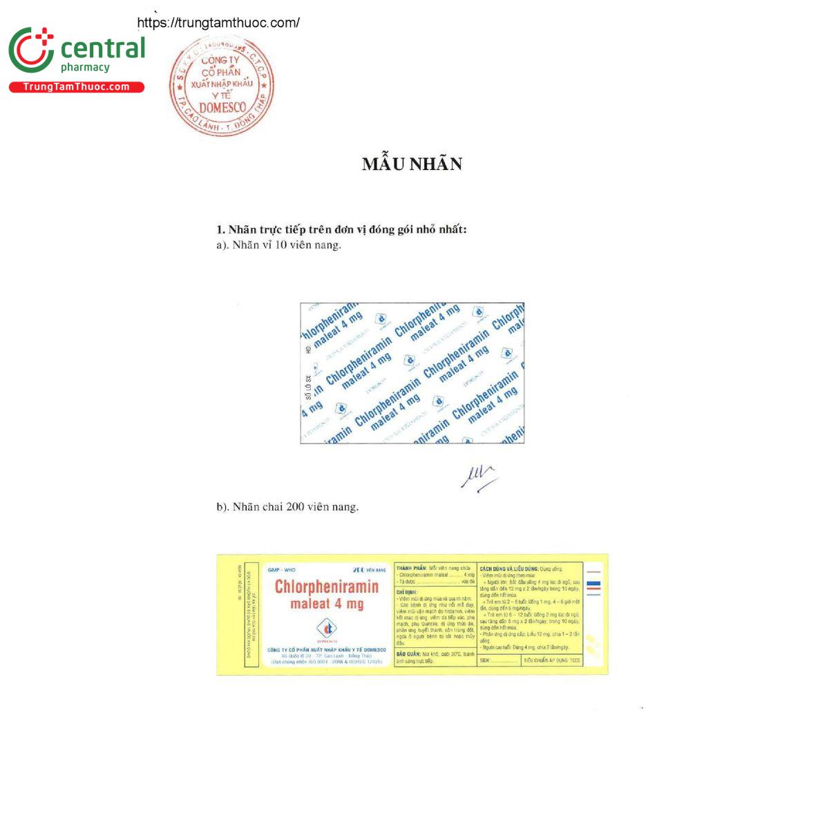 chlorpheniramin maleat 4mg domesco 4 L4311 chlorpheniramin maleat 4mg domesco 4 L4311