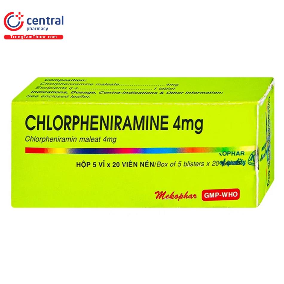 chlorpheniramine 4mg 1 D1276